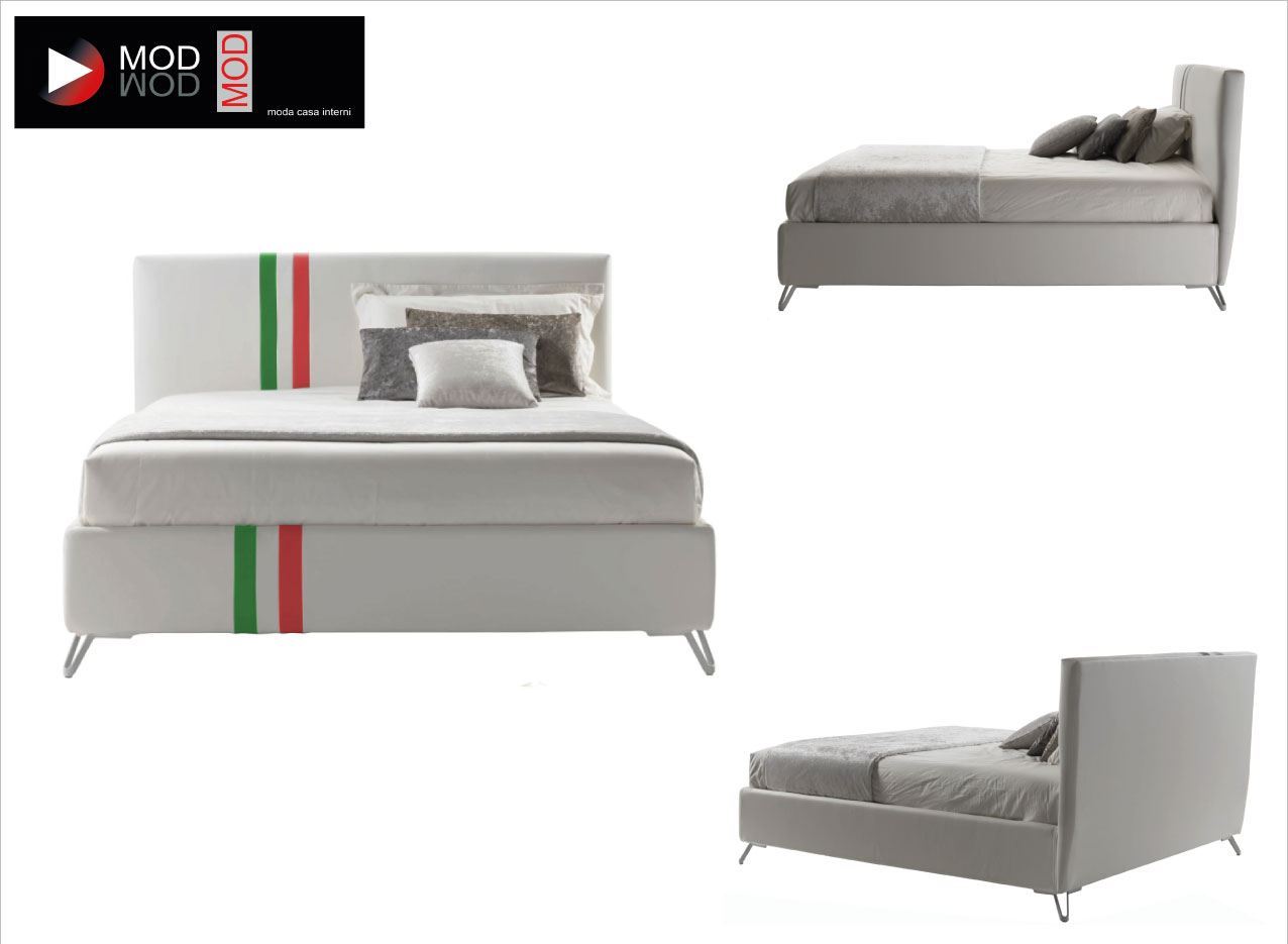 Di Notte Store. LETTO CONTENITORE IMBOTTITO MATRIMONIALE FANNY