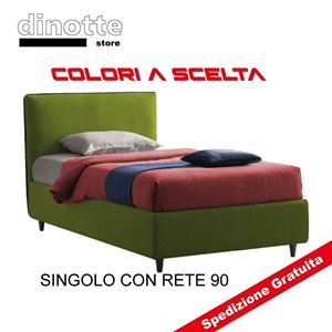 LETTO IMBOTTITO EMMA SINGOLO CON RETE DA 90 SFODERABILE LETTO RAGAZZO  RAGAZZA